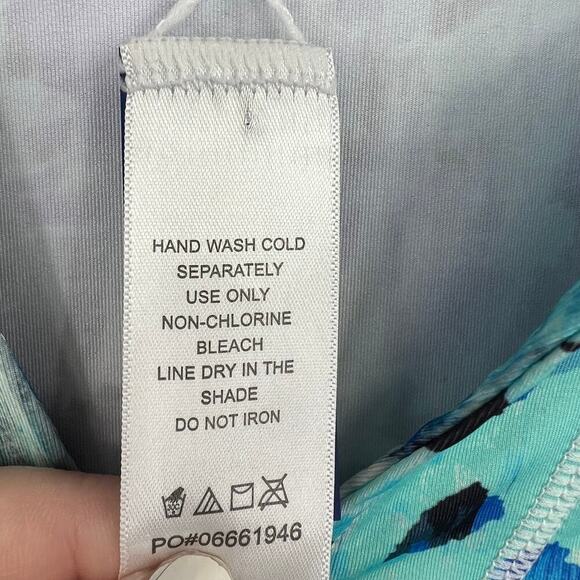 Swimsuits For All Tunic Top Abstract Short Sleeve Swim Cover Up Beach size 14 - Picture 2 of 6